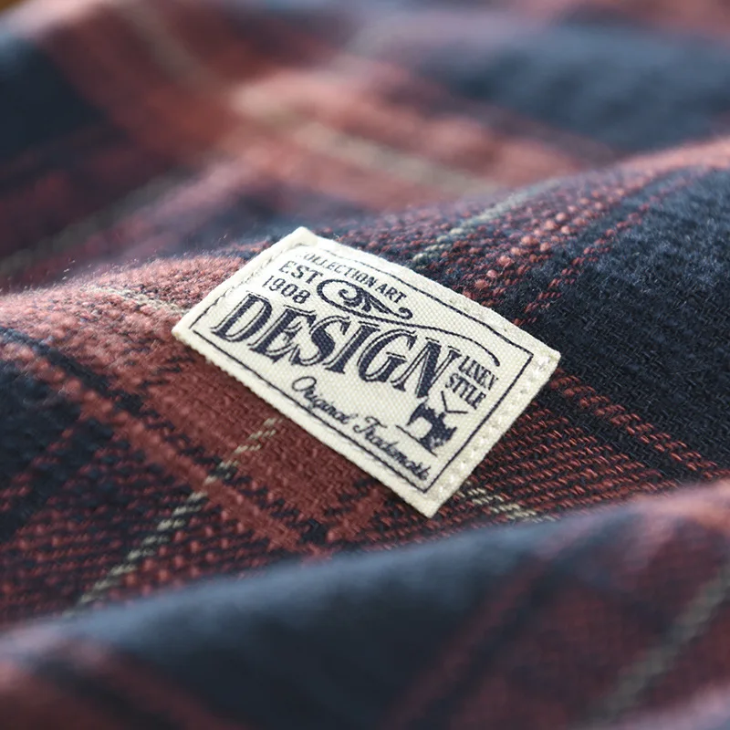 Spring and Autumn New Men 100% - Flannel Shirt Lined review and price
