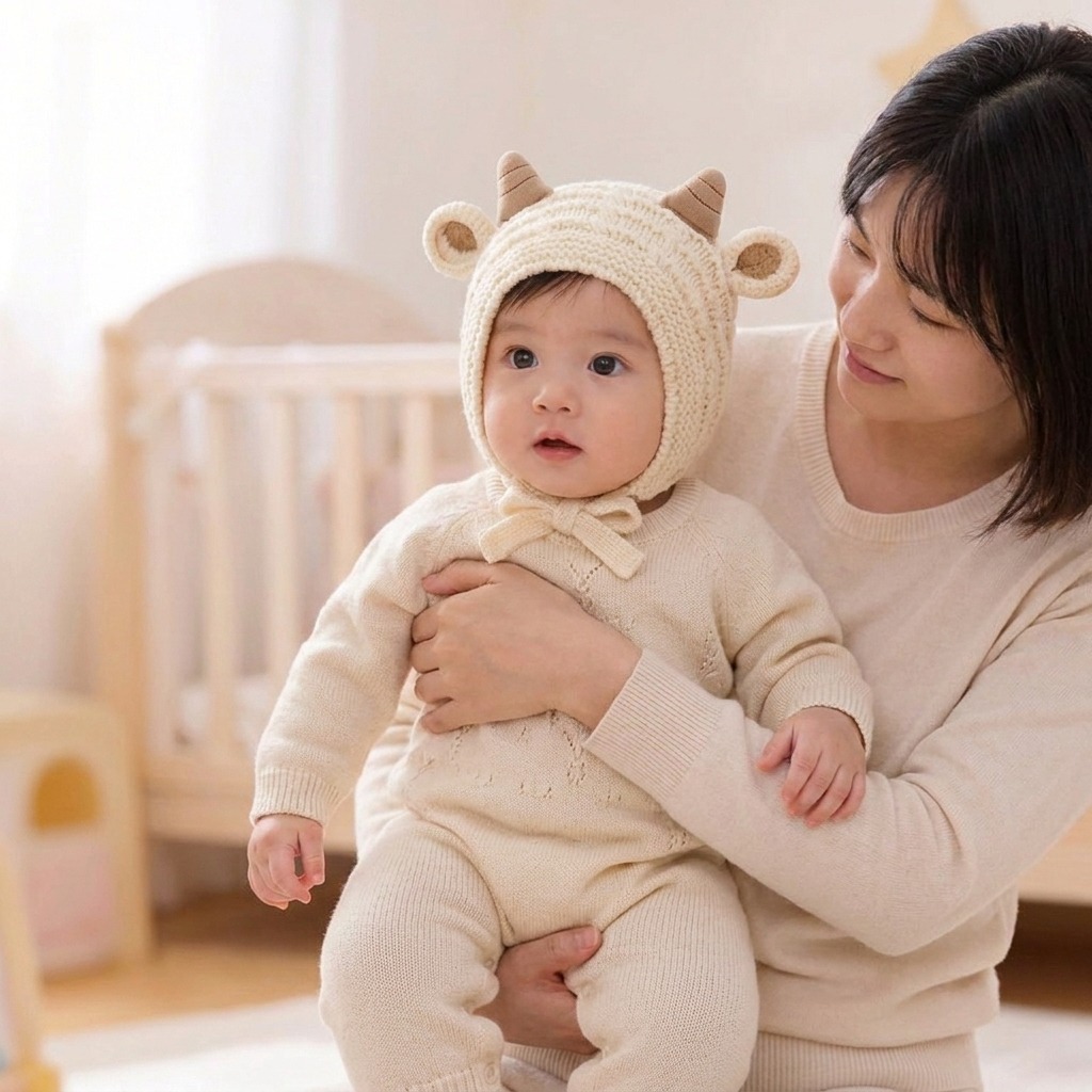Baby Winter Knitted  Warm Hat  - Knit Beanie Hat Warm review and price