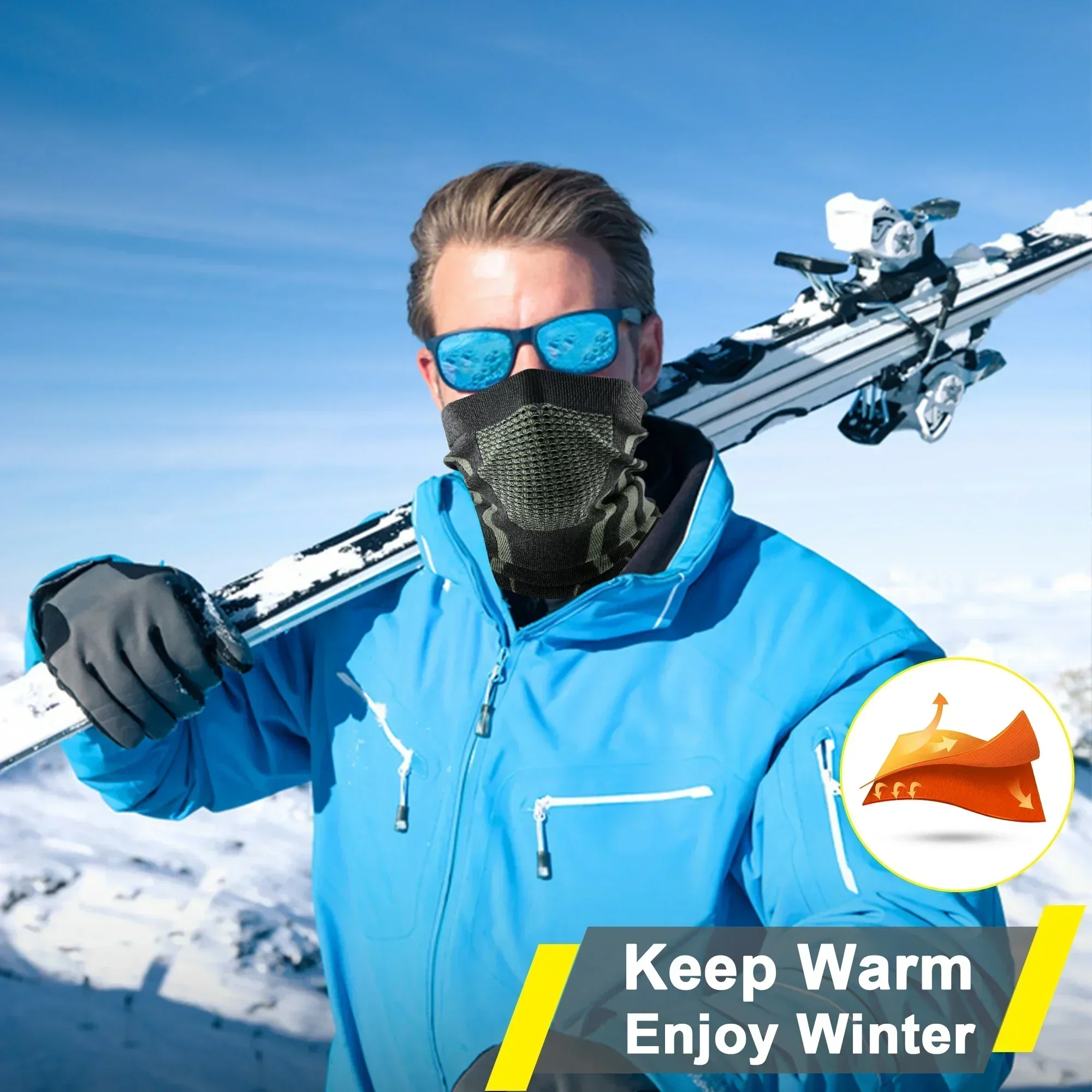 Winter Ring Tube Soft Bandana  - Neck Gaiter Fleece review and price